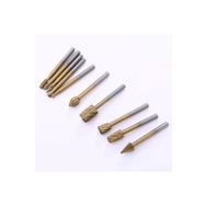 Depolife 10 Parça 3 mm Hss Titanyum Ahşap Için Freze Uç Seti Dremel Benzeri Gravür Makinası