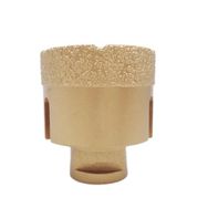 Depolife 60 mm Sarı Elmas Avuç Taşlama Uyumlu M14 Karot Delik Mermer Granit Panç Fayans Beton Kaya Delme Ucu
