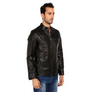Dericlub E-178 Siyah Deri Erkek Mont