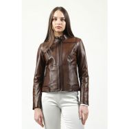 Dericlub YB-2085 Gerçek Deri Camel Antik Kadın Mont
