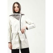Dericlub YB-2163 80 Bej Deri Kadın Kaban