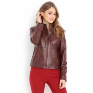 Dericlub YB2085 Bordo Kadın Mont