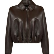 Derimod 26SGD5645U6 Como Kadın Kahverengi Oversize Deri Ceket