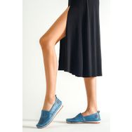 Deripabuc DP16-0066 Hakiki Deri Kot Mavi Kadın Casual Ayakkabı