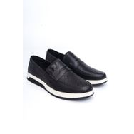 Deripabuc MRD7-2100 Hakiki Deri Siyah Erkek Casual Ayakkabı