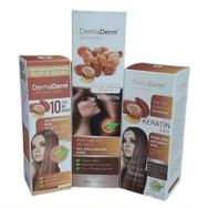 Dermaderm Argan Özlü 250 ml Şampuan + 500 ml Saç Kremi + 250 ml Saç Bakım Sütü