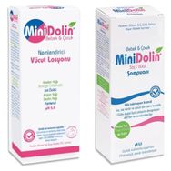 Dermadolin Minidolin 250 ml Bebek Saç ve Vücut Şampuanı + Minidolin 250 ml Nemlendirici Vücut Losyonu