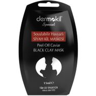 Dermokil 15 ml Soyulabilir Havyarlı Siyah Kil Maskesi