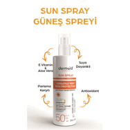 Dermokil 50 Spf 200 ml Çok Yönlü Yüksek Koruyucu Güneş Spreyi