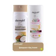 Dermokil Hindistan Cevizli 400 ml Şampuan + 400 ml Hindistan Cevizli Saç Kremi