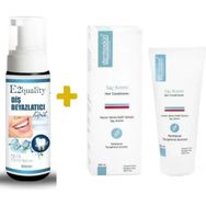 Dermoskin Hair Conditioner 200 ml Hacim Veren Saç Kremi+E2'quality Diş Beyazlatıcı Köpük