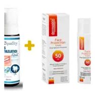 Dermoskin Spf 97 Ultra Face Protection Sun Screen 50 ml Güneş Koruyucu Jel Krem+E2'quality Diş Beyazlatıcı Köpük