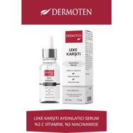 Dermoten Leke Karşıtı Aydınlatıcı C Vitaminli 30 ml Cilt Bakım Serumu