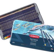 Derwent 36 Renk Metal Kutulu Inktense Serisi Mürekkep Bazlı Sulu ve Kuru Boya Kalem Seti
