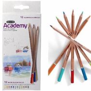 Derwent Academy Watercolour Pencils Aquarel 12'li Karton Kutu Kuru Boya Kalemi