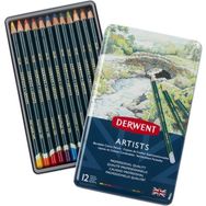 Derwent Artists 12'li Teneke Kutu Kuruboya Kalemi