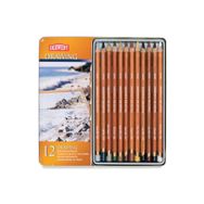 Derwent Drawing Pencils 12'li Teneke Kutu Renkli Çizim Kalemi Seti