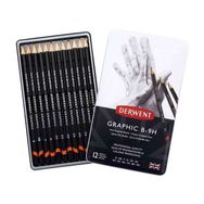 Derwent Graphic 12’li Dereceli B-9H Kurşun Kalem Seti