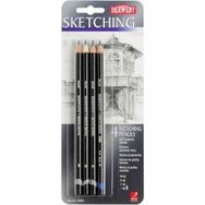 Derwent Sketching Pencils 4`lü Blister Çizim Kalemi Seti