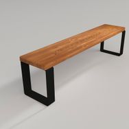 Deryawood Gaia 37x160x45 cm Masif Ahşap Bank
