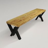 Deryawood Hestia 37x120x45 cm Masif Ahşap Bank