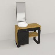 Deryawood Naturel Ordo Ray Kapak Banyo Dolabı