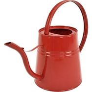 Desen Dekorasyon Kırmızı 1 lt Çiçek Sulama Kabı Metal Sulak