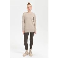 Desen Triko 23390 Bej Kadın Bluz