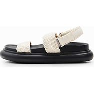 Desigual 24SSSO012000 Krem Siyah Kadın Sandalet