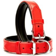 Desingshop 2,5x56 cm Kırmızı Deri Köpek Tasması
