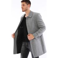 Dewberry Plt8365 Gri Erkek Palto