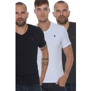 Dewberry T8568 V Yaka Beyaz Erkek T-shirt