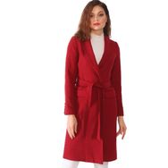 Dewberry Z6628 Bordo Kadın Palto