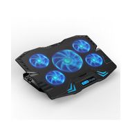 Dexim DNA003 5 Adet Fan 10-17 inç Mavi Ledli Siyah Notebook Soğutucu