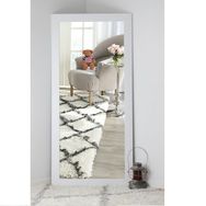 Dfn Wood Mdf Dikdörtgen Beyaz Duvar Salon Boy Aynası