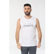 Diadora 1ATL01 Therm Beyaz Kolsuz Erkek T-shirt