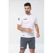 Diadora 60ŞRT02 Deliss Antrasit Fermuar Cepli Likralı Erkek Şort