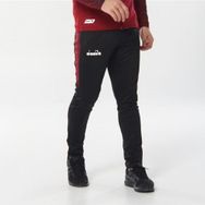 Diadora Ritim Erkek Likralı Siyah Bordo Eşofman Altı