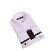 Dicotto Micro Kumaş Kol Düğmeli Slim Fit Beyaz Erkek Gömlek