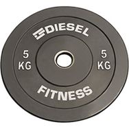 Diesel Fitness 5 kg Siyah Bumper Flanş