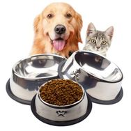 Diğer Paslanmaz Çelik Özel Evcil Hayvan 18 cm Kedi Köpek Mama Kabı