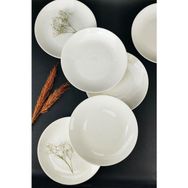 Digithome 6'lı Deniz Form Servis Tabağı Seti 25 cm Krem – TL4034835 C320.225