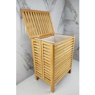 Digithome B9123 C1-1-100 Banyo Düzenleyici Bambu Çamaşır Kirli Sepeti