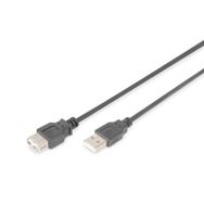 Digitus AK-300202-030-S USB 2.0 Siyah Uzatma Kablo
