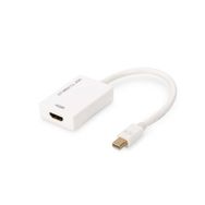 Digitus AK-340416-002-W Mini DISPLAY PORT to HDMI Erkek-Dişi 0.20Mt V2.0 Beyaz Dönüştrücü Adaptör