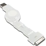 Digitus AK-600300-075-W 0.75 m Mini Micro USB 30 Pin To USB 2.0 Erkek-Erkek 3 in 1 Makaralı Kablo