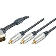 Digitus AK-AV 540 5 m Scart To 3xRCA 1 Video 2 Ses Erkek-Erkek Ferrite Filtre Yüksek Kaliteli Kablo