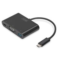 Digitus DA-70854 USB-C VGA 3-port Adapter