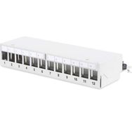 Digitus DN-93706 12 Port CAT6A 1U Boş Zırhlı Masaüsütü Patch Panel