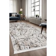 Dijidekor Karo Halı Vizon Salon Koridor Antre Mutfak Halısı Silinebilir Saçaklı, KARO-VİZON-SAÇAKLI, 120x650